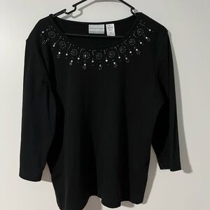 Alfred Dunner black shirt